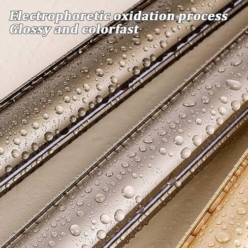 Heavy-Duty Wall Mount Curtain Rail Track - 2.2m (7.2ft) Gold Roman Rod for Bedroom, Living Room, Kitchen, Bathroom, Room Divider - Durable Curtain Track System in Saudi Arabia