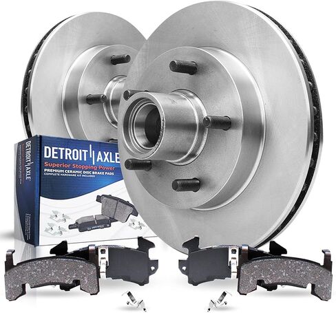 Detroit Axle - Front Brake Kit for 2WD Chevrolet S10 Blazer GMC Jimmy Sonoma Isuzu Hombre Disc Brake Rotors Ceramic Brakes Pads Replacement in Saudi Arabia