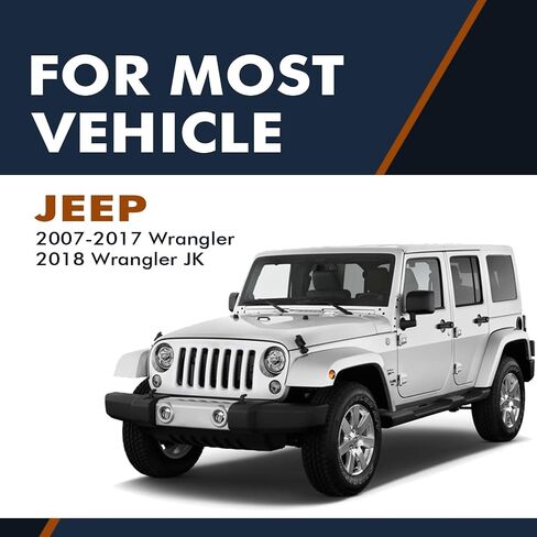 مجموعة PM Auto مكونة من 6 دوارات قرص فرامل مشقوقة أمامية 302 مم - طقم وسادة فرامل سيراميك يناسب 2007-2017 Jeep Wrangler in Saudi Arabia