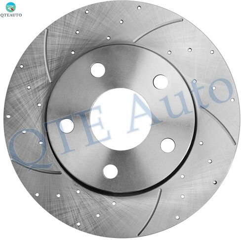 مجموعة PM Auto مكونة من 6 دوارات قرص فرامل مشقوقة أمامية 302 مم - طقم وسادة فرامل سيراميك يناسب 2007-2017 Jeep Wrangler in Saudi Arabia