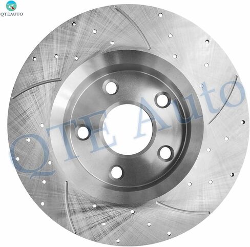 مجموعة PM Auto مكونة من 6 دوارات قرص فرامل مشقوقة أمامية 302 مم - طقم وسادة فرامل سيراميك يناسب 2007-2017 Jeep Wrangler in Saudi Arabia