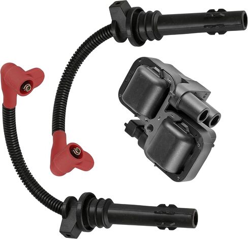 Caltric Spark Plug Wires With Ignition Coil Compatible with Polaris RZR XP 4 1000 2014-2023 / RZR XP 1000 2014-2023 / RZR Trail S 1000 2022-2024 in Saudi Arabia