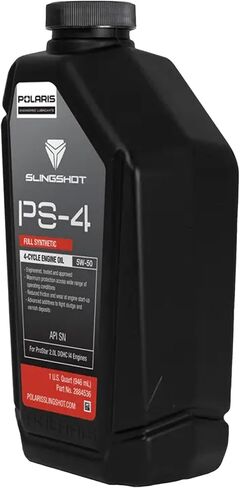 زيت صناعي كامل PS-4 5W-50 1qt Bottle 2884536 زيت محرك Polaris Slingshot ذو 4 دورات in Saudi Arabia