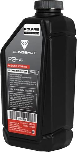 زيت صناعي كامل PS-4 5W-50 1qt Bottle 2884536 زيت محرك Polaris Slingshot ذو 4 دورات in Saudi Arabia