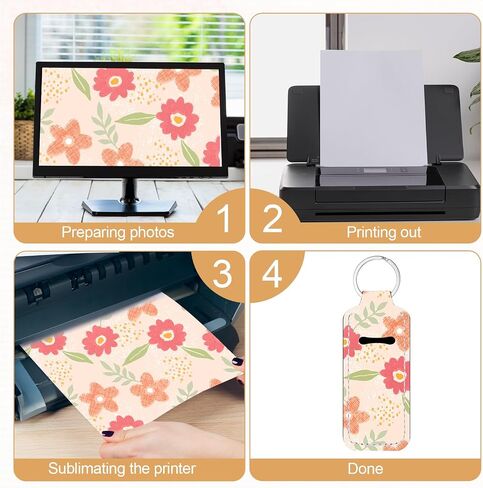 50PCS Sublimation Lipstick Holder Keychain with Key Ring, Blank Lip Balm Gloss Neoprene Clip-on Sleeve Portable Travel Key Ring Protective Cases Pouch Stocking Stuffers for Women DIY in Saudi Arabia
