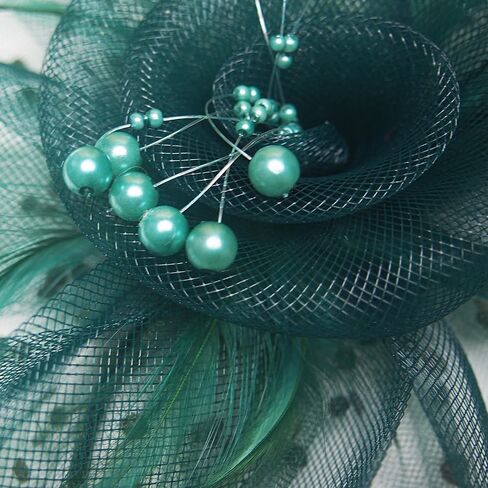 Fascinators Hats for Women Vintage Tea Party Hat Fancy Dress Headwear Feather Fascinator for Weddings Racing Events in Saudi Arabia