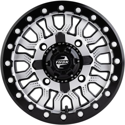 4/156 Tusk Fremont Beadlock Wheel 14x7 Compatible with Polaris RZR XP Turbo 2016-2025 /Yamaha YXZ 1000 2019-2025 (Matte/Black, Offset 4.0+3.0) in Kuwait