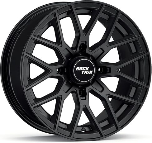 RockTrix RT104 15in Wheel 15x7, 4x156 Bolt Pattern, 4+3 offset, ATV UTV SxS Rim, Compatible with Polaris Sportsman RZR Ranger Ranger Crew, 4/156 Matte Black, 1pc Single in Kuwait
