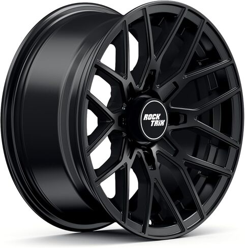 RockTrix RT104 15in Wheel 15x7, 4x156 Bolt Pattern, 4+3 offset, ATV UTV SxS Rim, Compatible with Polaris Sportsman RZR Ranger Ranger Crew, 4/156 Matte Black, 1pc Single in Kuwait