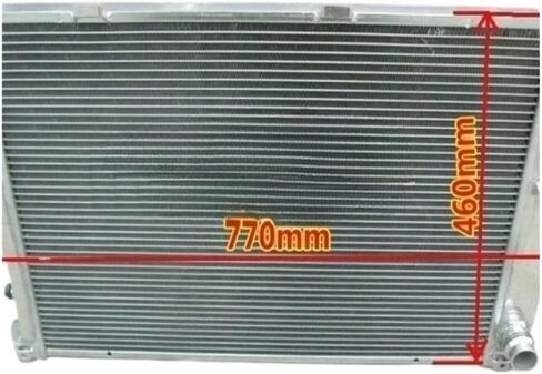 2Row Radiator Aluminum Radiator Racing, Compatible for BMW 5 E34 M5 530i 535i 7 E32 730i 730iL 735i 735iL MT in Saudi Arabia