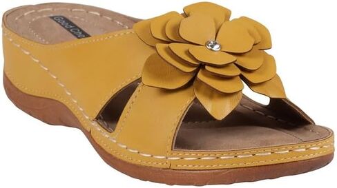 G.C. Shoes Women's Comfortable Joy Flower Flat Sandals in Saudi Arabia