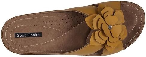 G.C. Shoes Women's Comfortable Joy Flower Flat Sandals in Saudi Arabia