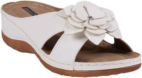 G.C. Shoes Women's Comfortable Joy Flower Flat Sandals in Saudi Arabia