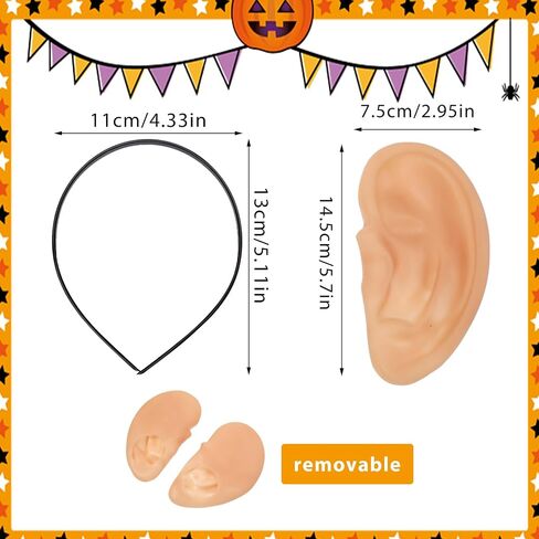Giant Oversized Jumbo Fake Ears Halloween Cosplay Party Props Pig Ear Headband Costume Accessories for Adults in Saudi Arabia