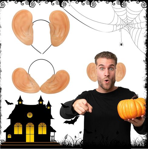 Giant Oversized Jumbo Fake Ears Halloween Cosplay Party Props Pig Ear Headband Costume Accessories for Adults in Saudi Arabia
