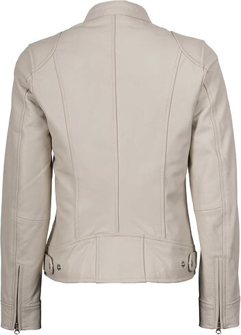 سترة جلدية للنساء - سترات جلدية من جلد الخراف الحقيقي لراكبي الدراجات النارية من Dodg للسيدات in Kuwait