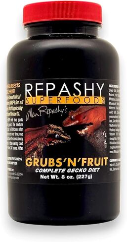 Repashy Grubs 'N' Fruit Crested Gecko Diet 6 Oz JAR in Saudi Arabia
