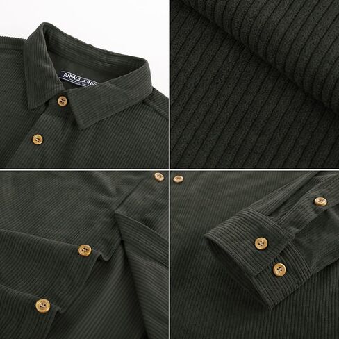 PJ PAUL JONES Men's Corduroy Shirts Casual Button Down Shirt Jacket Lightweight Shacket in Saudi Arabia