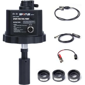 12V DC Gasoline Fuel Pump for Generators - High-Efficiency Automatic Electric Transfer Pump, Universal Fit with 3 Adapters, Unattended Operation (SPEFP-PRO) in Saudi Arabia