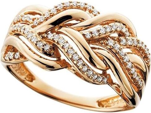 Mnyixsi Simulated Diamond Princess Ring Wraps Twisted Enhancers Wedding Engagement Rings Half Eternity Stackable 14K Gold Plated 925 Sterling Silver Cubic Zirconia Rings Size 6 in Kuwait