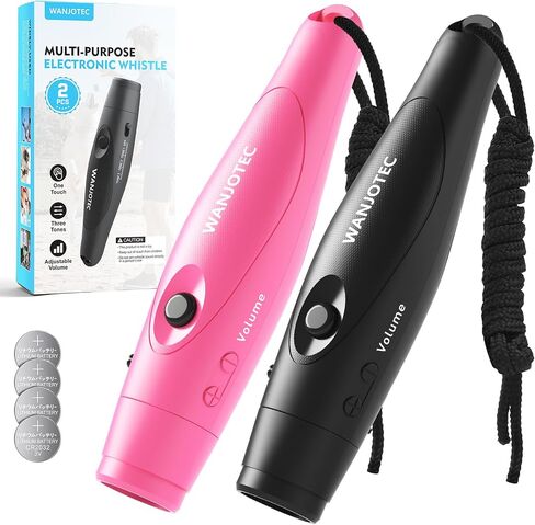 Electronic Whistle for Teacher Coache - Pink Loudest 3 Tone High Volume Handheld Electric Whistles for Referee, Outdoor Sports Safety Whistles with Lanyard, Birthday Gifts for Women in Saudi Arabia