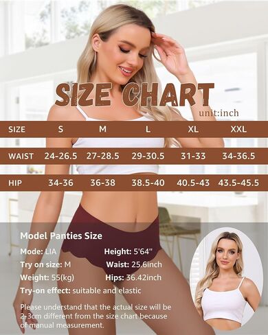 High Waisted Seamless Underwear for Women Full Coverage No-Show Bikini Wave Edge Panties in Saudi Arabia