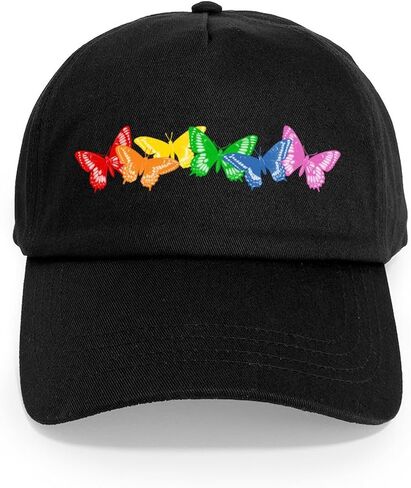 CafePress Rainbow Butterflies Adjustable Baseball Cap in Saudi Arabia