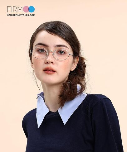 Firmoo Oval Blue Light Blocking Glasses Anti Eyestrain Bluelight Glasses for Woman, Computer Gaming Eyeglasses Bow164 in Saudi Arabia