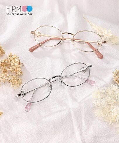 Firmoo Oval Blue Light Blocking Glasses Anti Eyestrain Bluelight Glasses for Woman, Computer Gaming Eyeglasses Bow164 in Saudi Arabia