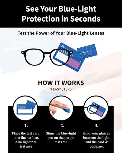 نظارات Xenvue Blue Light Blocking للرجال - ممتازة + نظارات كمبيوتر وشاشة أنيقة، تقلل من إجهاد العين in Saudi Arabia