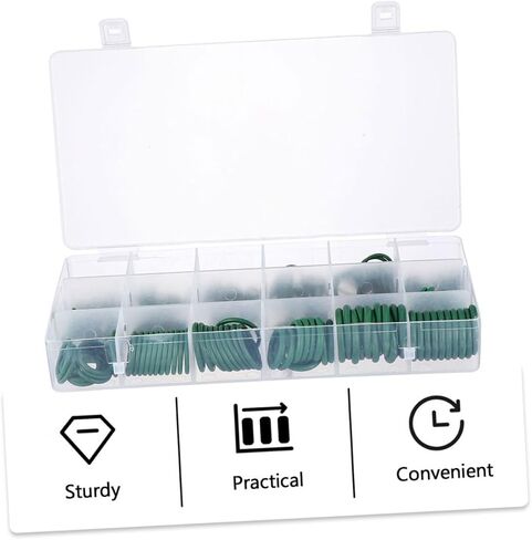 Uonlytech 265pcs Gasket Assortment Kit Sealing Automotive Plumbing and -Resistant Easy to Install Gaskets for Various Applications in Saudi Arabia