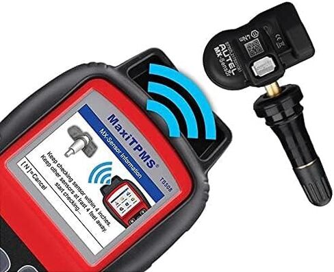 Autel MX-Sensor - مستشعر TPMS قابل للبرمجة (315 ميجاهرتز + 433 ميجاهرتز) - جذع مطاطي، ضغط للداخل، تغطية مركبة بنسبة 99%، قابل للاستنساخ بنسبة 100%، مبرمج بواسطة TS401 TS601 TS508 TS601 MK808TS ms906tsits600 (الكمية 1) in Saudi Arabia