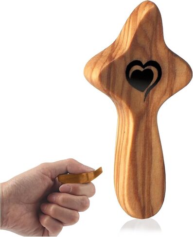 wellhouse Cross My Heart | Encouragement Gift Wooden Cross Fingertip Stress Relief Gifts Pocket Christmas Gift Handheld in Kuwait