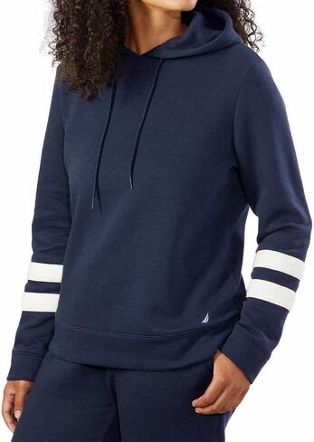 Nautica Womens Lightweight Pullover Sweatshirt Hoodie (X-Small, Navy) in Saudi Arabia