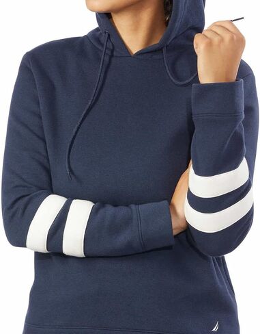Nautica Womens Lightweight Pullover Sweatshirt Hoodie (X-Small, Navy) in Saudi Arabia