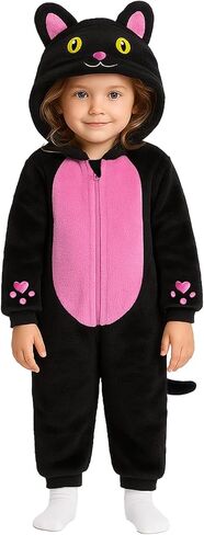 LiuSuper Unisex-Baby Animal Onesie Flannel Hooded Romper for Infants Toddlers 0-4T Halloween Winter Jumpsuit for Boys Girls in Kuwait