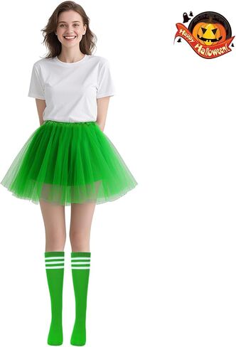 12 Pcs Chipmunk Costume Set,Include 3 Chipmunk Ears Headband 3 Tutu Dress Shirt 3 Black Round Frame Glasses 3 Knee-High Socks for Party Animal Costume Accessories in Saudi Arabia