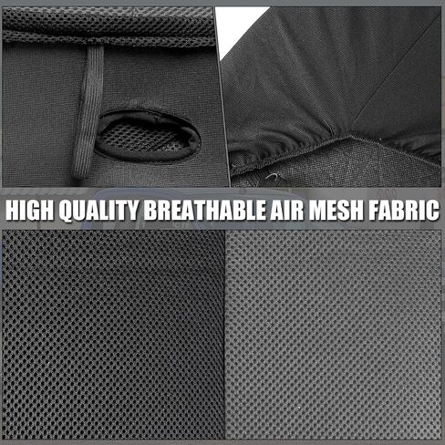 SAPUBK Custom-Fit Seat Covers Replace for 1997-2002 Wrangler TJ, Front and Rear Knitted Fabric Composite Soft Foam Lining Airmesh Breathable TJ Seat Cover Cushion in Saudi Arabia
