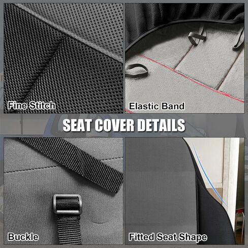 SAPUBK Custom-Fit Seat Covers Replace for 1997-2002 Wrangler TJ, Front and Rear Knitted Fabric Composite Soft Foam Lining Airmesh Breathable TJ Seat Cover Cushion in Saudi Arabia