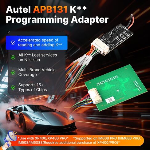 محول برمجة Autel MaxiIM APB131 K**، جميع K** Lo-st، قراءة وإضافة K** لـ VW MQB V850 RH850 Audi BCM2 Ford N.is-san، يعمل مع Autel IM608 PRO II IM608 PRO IM508S PRO، XP400 أو XP400 PRO in Saudi Arabia
