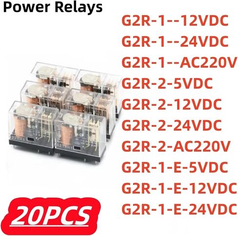 20Pcs/lot G2R-1 12VDC 24VDC 220VAC 10A 5Pin SPDT 1C Electromagnetic relay G2R-1-12VDC G2R-1-24VDC Power Relays(G2R-1-12VDC) in Saudi Arabia