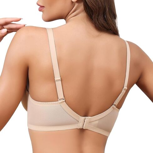 تي شيرت Sheroine نسائي من Underwire بتغطية كاملة داعمة للغطس، حمالة صدر رافعة للأعلى، حمالات صدر مبطنة بشكل خفيف للاستخدام اليومي in Kuwait