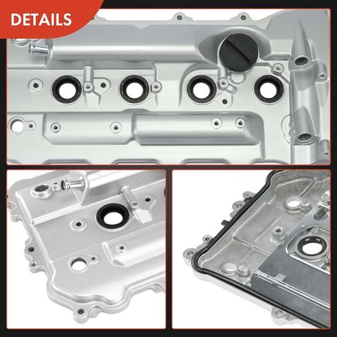 A-Premium Upgraded Aluminum Engine Valve Cover with Gasket and Oil Filler Cap Compatible with Toyota Camry 2010-2017, RAV4 2011-2018, Highlander 2012-2019, Sienna 2012, Venza 2012-2016 in Saudi Arabia