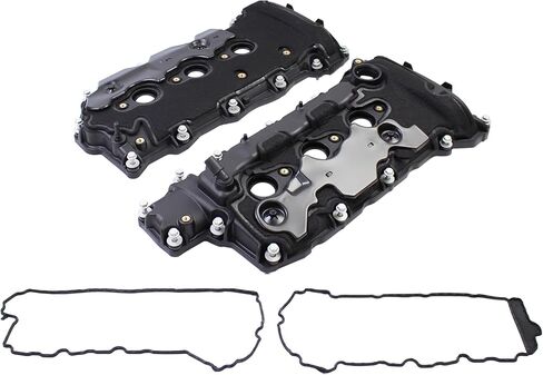 Left and Right Side Engine Valve Cover with Gasket Set for Buick Allure Enclave LaCrosse Cadillac CTS SRX STS Chevrolet Camaro Captiva Sport Equinox Impala Traverse GMC Acadia Terrain in Saudi Arabia