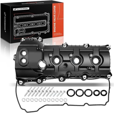 غطاء صمام المحرك A-Premium على الجانب الأيسر متوافق مع 2011-2019 Ford F-150 F150 Mustang Edge Transit 150/250/350 Lincoln MKS MKX MKT MKZ، V6 3.7L، مع حشية ومسمار، استبدال # BR3Z6582R، BR3Z6582E in Saudi Arabia