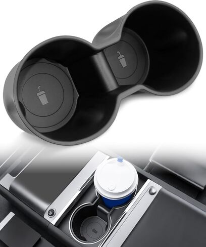 Cup Holder Insert Fit for Tesla Model Y 2025 2026 Refresh New, Center Console Cupholder Fit for 2025-2026 New Model Y Juniper(Launch Series) Accessories in Saudi Arabia