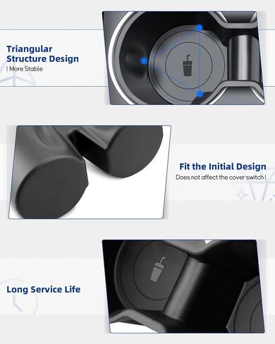 Cup Holder Insert Fit for Tesla Model Y 2025 2026 Refresh New, Center Console Cupholder Fit for 2025-2026 New Model Y Juniper(Launch Series) Accessories in Saudi Arabia