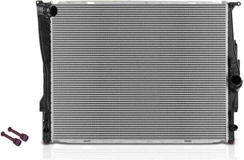 Engine Coolant Radiator Assembly Compatible with BMW 128i 2008-2013, 325i 2006, 325xi 2006, 328i xDrive 2009-2013, 328xi 2007-2008, 330i, 330xi, M3, Z4 in Saudi Arabia