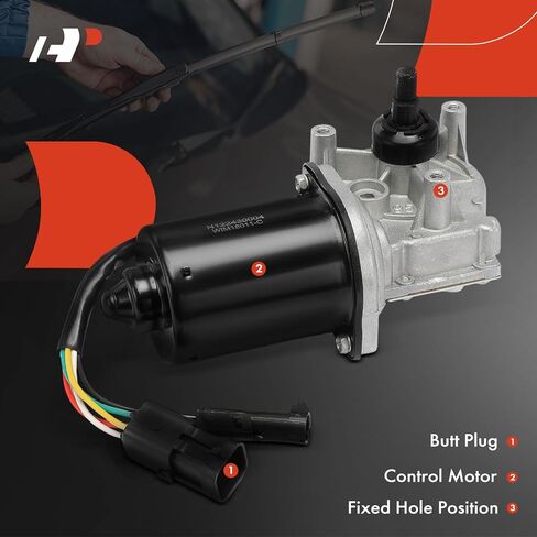 A-Premium Front Windshield Wiper Motor Compatible with Mack C Series Ch Series Fusi2023 Series 1988-2023 Visi2023 Series Granite Series Pinnacle Series Titan Series Volvo Truck, 5-Pin in Saudi Arabia