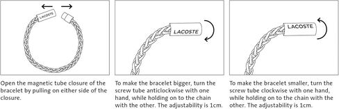 سوار المجوهرات الرجالي من Lacoste Spelled، عصري لمظهر يومي in Saudi Arabia